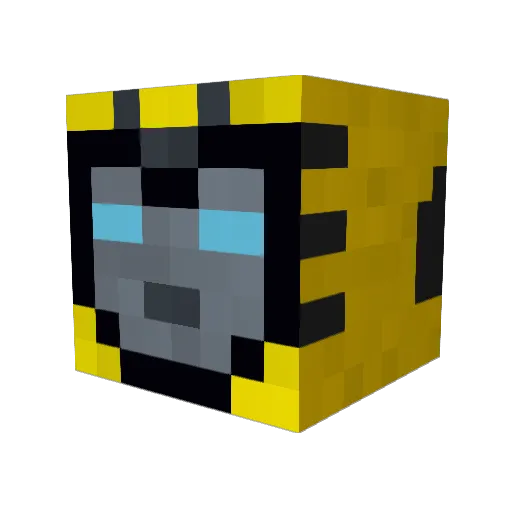 Big_Shot Minecraft avatar head, 3D render