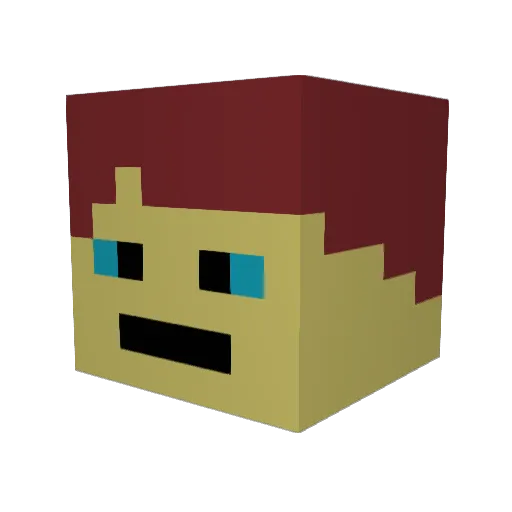 Big_Sweat Minecraft avatar head, 3D render