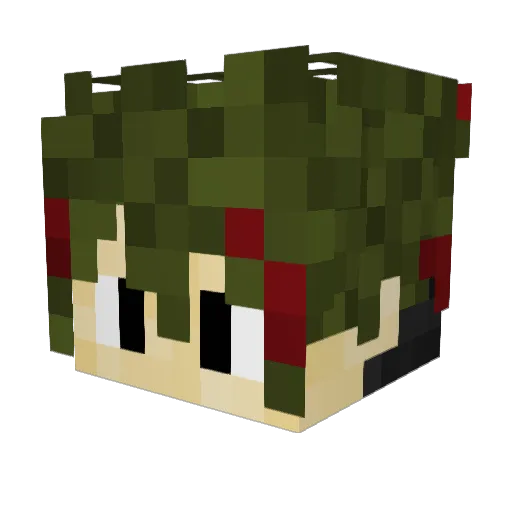Big_T597 Minecraft avatar head, 3D render