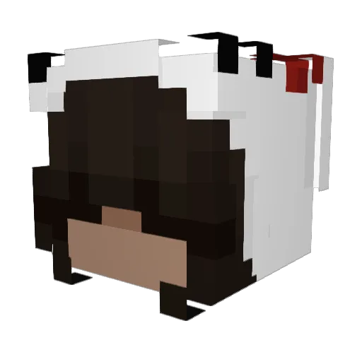 Big_VladdyPutin Minecraft avatar head, 3D render