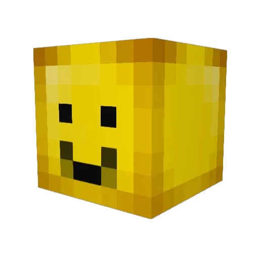 Big_WVS Minecraft avatar head, 3D render