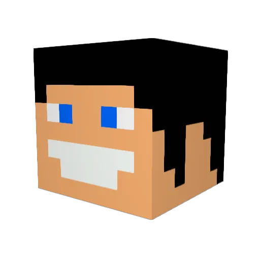 Big_Yahu18 Minecraft avatar head, 3D render