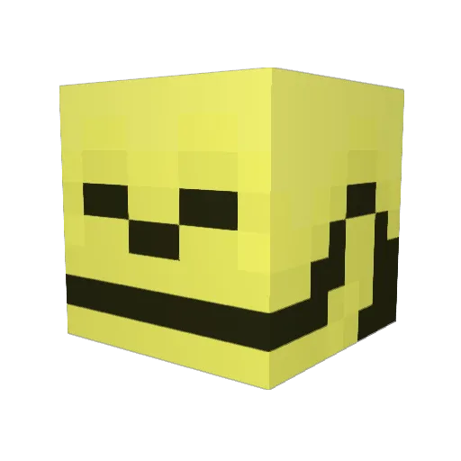 Big_Zan Minecraft avatar head, 3D render