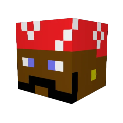 Big__Mac___ Minecraft avatar head, 3D render