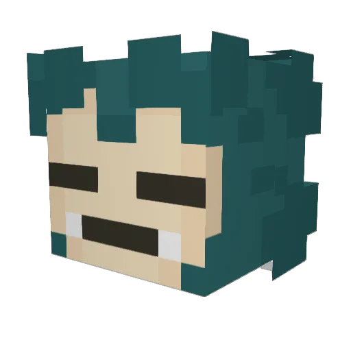 Big___Papa Minecraft avatar head, 3D render