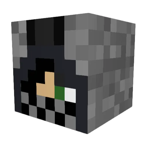 Big_connor Minecraft avatar head, 3D render