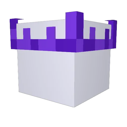 Bigafz Minecraft avatar head, 3D render