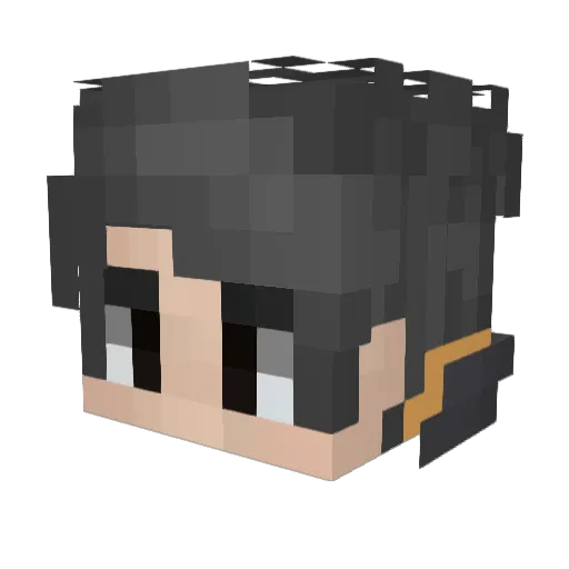 Bigbang32 Minecraft avatar head, 3D render
