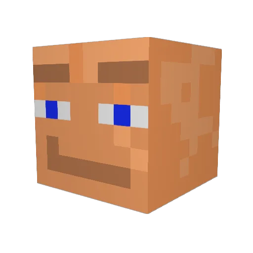 Bigbob5329 Minecraft avatar head, 3D render