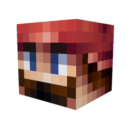Bigboy1515 Minecraft avatar head, 3D render