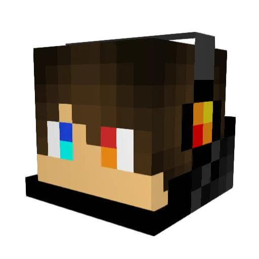Bigbrady7404 Minecraft avatar head, 3D render