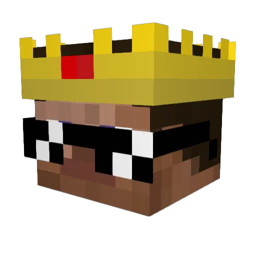 Bigbrady76 Minecraft avatar head, 3D render