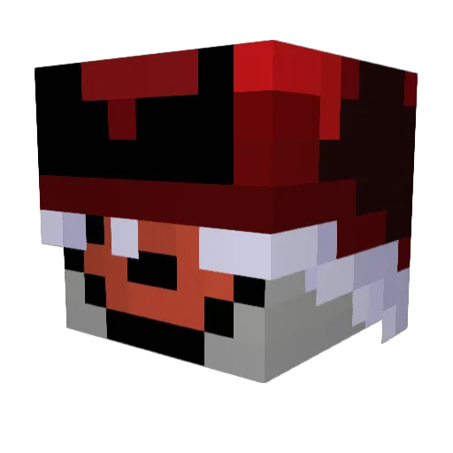 Bigbrainbobbe Minecraft avatar head, 3D render
