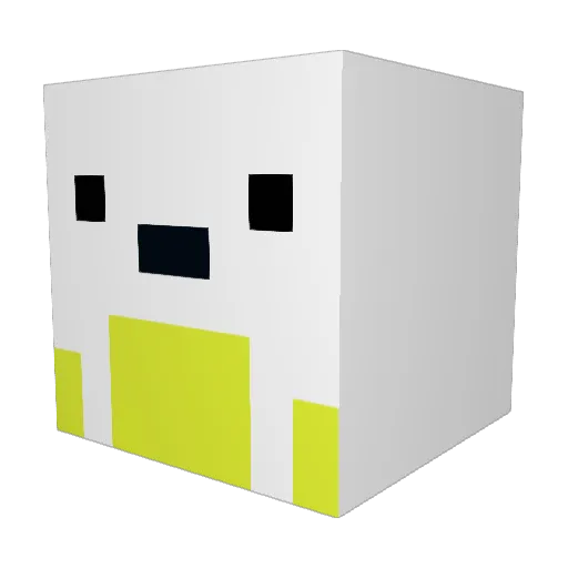 Bigbuto_ Minecraft avatar head, 3D render