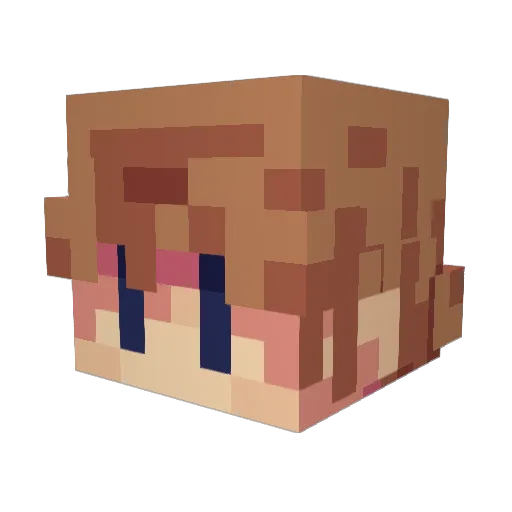 Bigbys Minecraft avatar head, 3D render