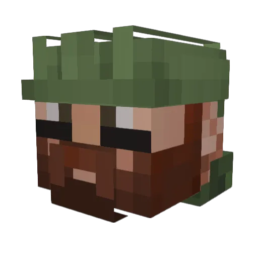 Bigcabezo Minecraft avatar head, 3D render