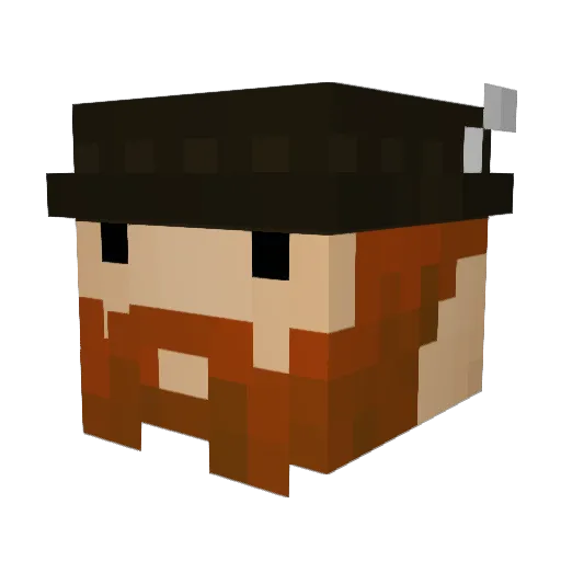 BigchunGvs Minecraft avatar head, 3D render