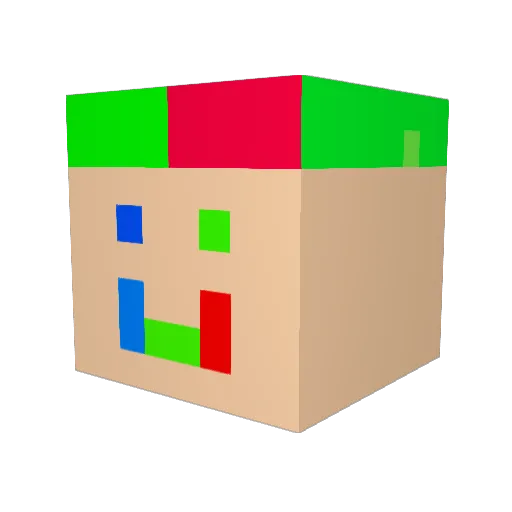 Bigchungus878 Minecraft avatar head, 3D render
