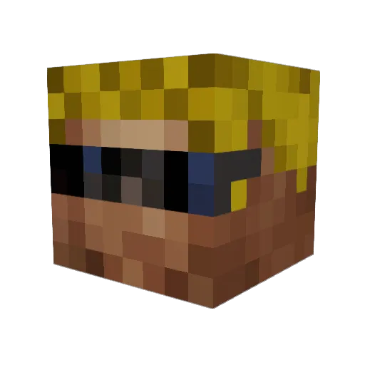 Bigdaddy2146 Minecraft avatar head, 3D render