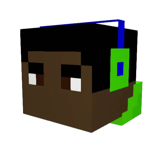 Bigdaddy_XD Minecraft avatar head, 3D render