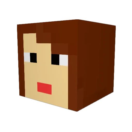 Bigdaddykay69 Minecraft avatar head, 3D render