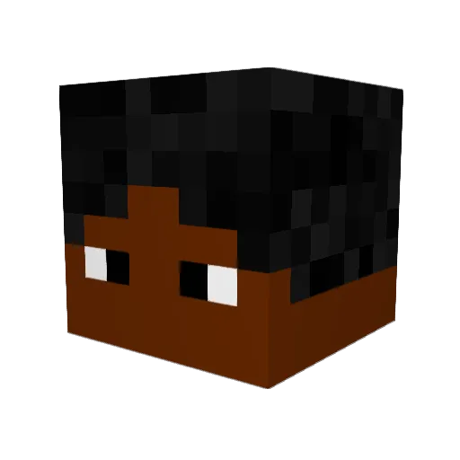 Bigddysindahood Minecraft avatar head, 3D render