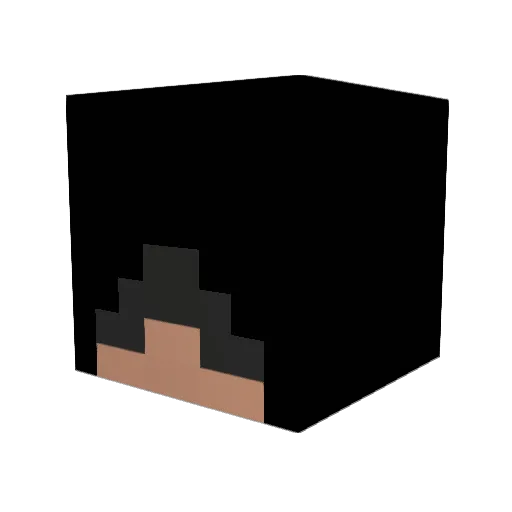 Bigeast Minecraft avatar head, 3D render