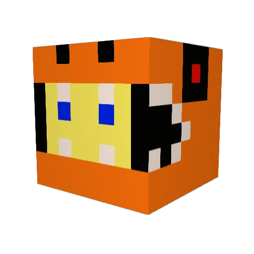 Bigfoot1695 Minecraft avatar head, 3D render