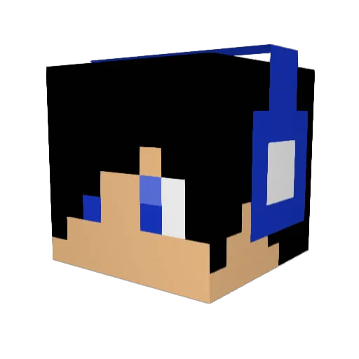 Bigfootnpc Minecraft avatar head, 3D render