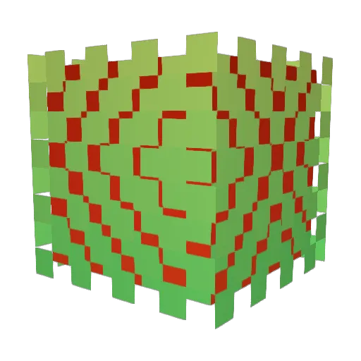 Bigfurryteeth Minecraft avatar head, 3D render