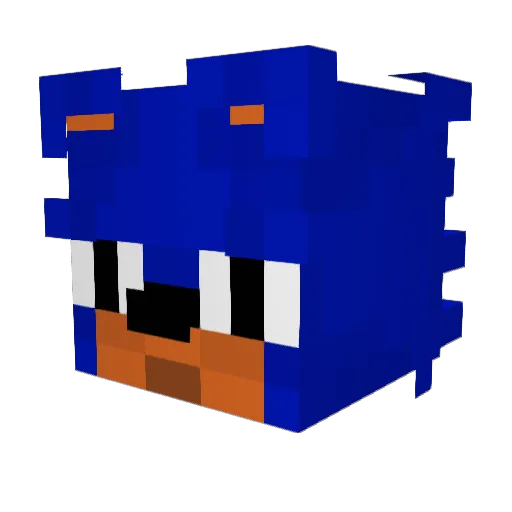 BiggCheff Minecraft avatar head, 3D render