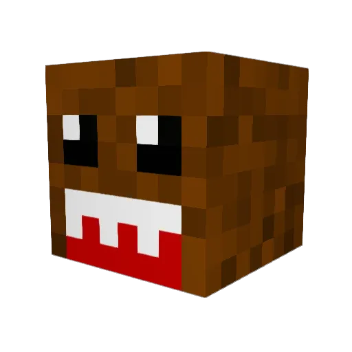 BiggHead11 Minecraft avatar head, 3D render