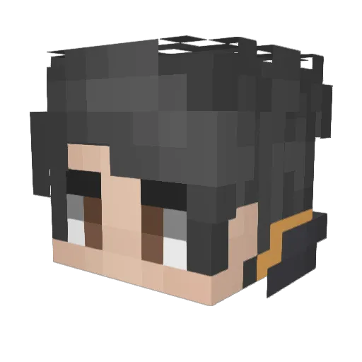 BiggRickk Minecraft avatar head, 3D render