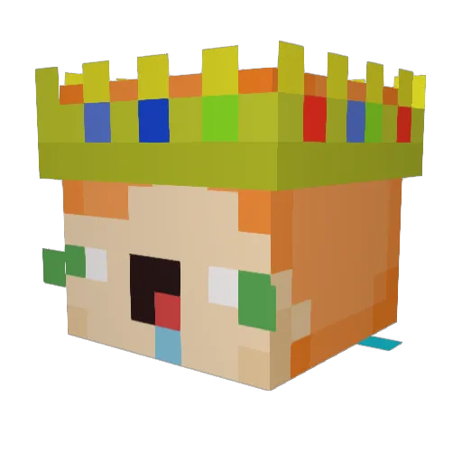 BiggSebba Minecraft avatar head, 3D render