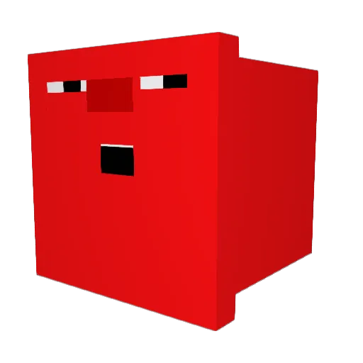 BiggWeinerMan Minecraft avatar head, 3D render