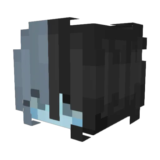 Biggbookw0rm Minecraft avatar head, 3D render