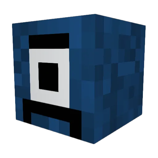 Biggebus Minecraft avatar head, 3D render