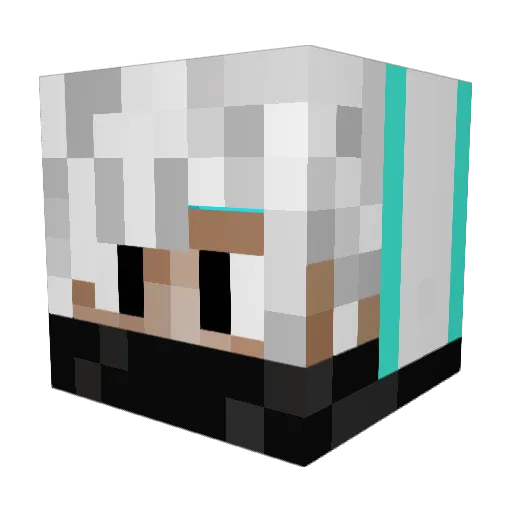 BiggerBoss69 Minecraft avatar head, 3D render