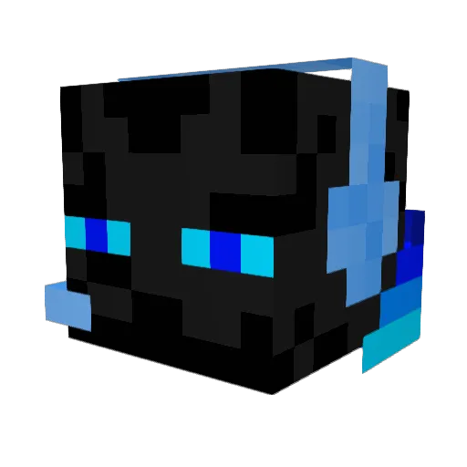 BiggerPie Minecraft avatar head, 3D render