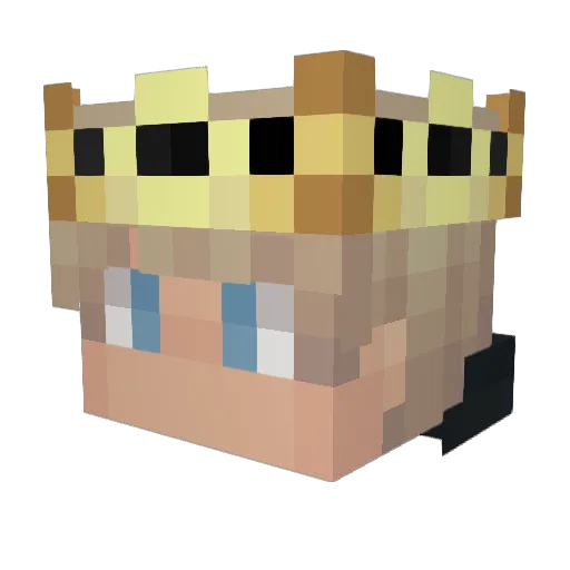 BiggerStaffs Minecraft avatar head, 3D render