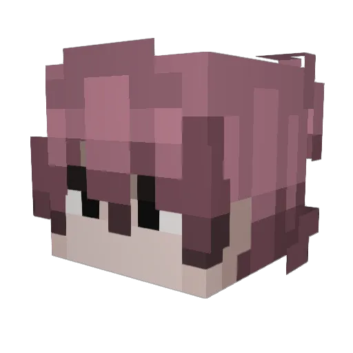 BiggerStalls Minecraft avatar head, 3D render