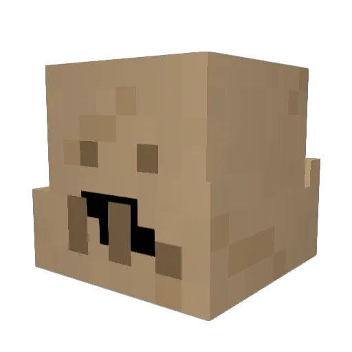 BiggestOaf Minecraft avatar head, 3D render