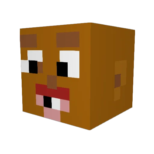 BiggestPapa22 Minecraft avatar head, 3D render