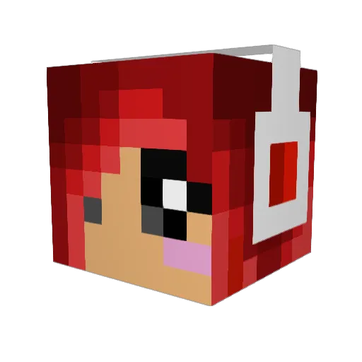 Biggi85 Minecraft avatar head, 3D render