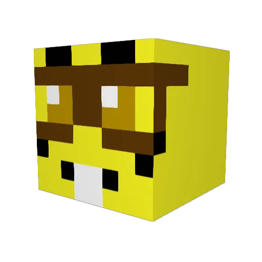 BiggieCheese943 Minecraft avatar head, 3D render