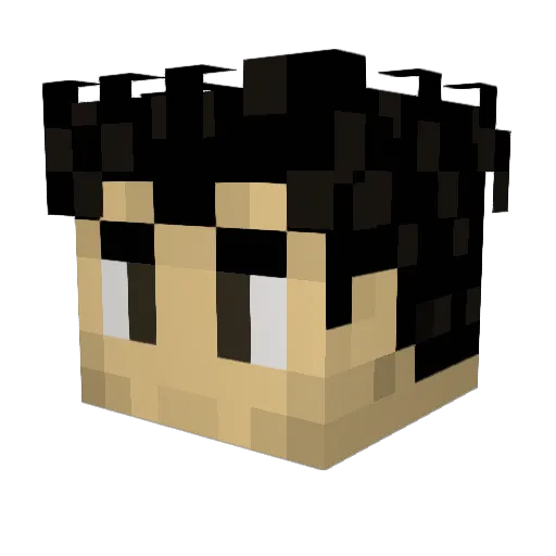 BiggieCheese_57 Minecraft avatar head, 3D render
