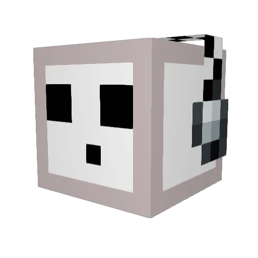 Biggoatz Minecraft avatar head, 3D render