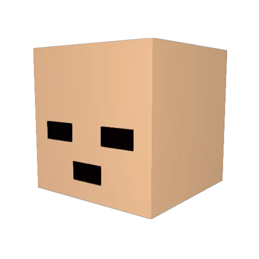 Biggrs Minecraft avatar head, 3D render
