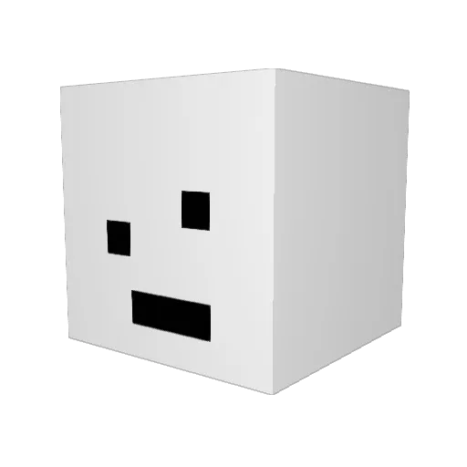 Biggulsworth Minecraft avatar head, 3D render