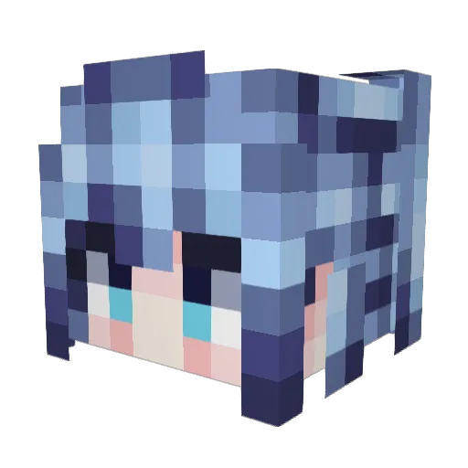 BiggyBasper Minecraft avatar head, 3D render